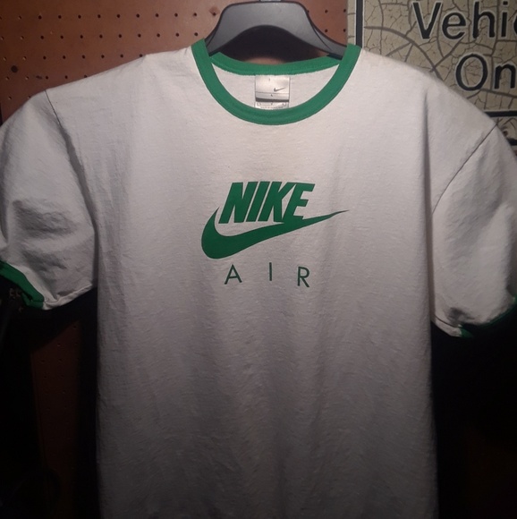 green and white nike t shirt